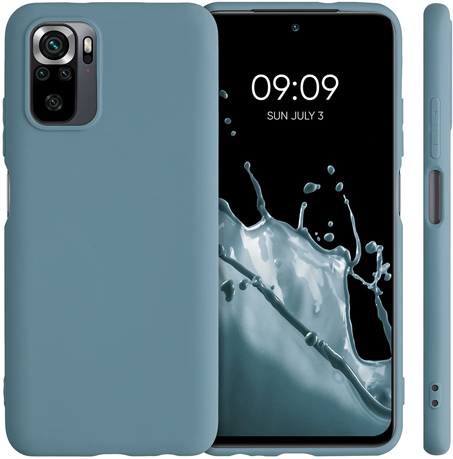 KW Xiaomi Redmi Note 10 / Note 10s / Poco M5s Θήκη Σιλικόνης TPU - Arctic Blue - 54541.207