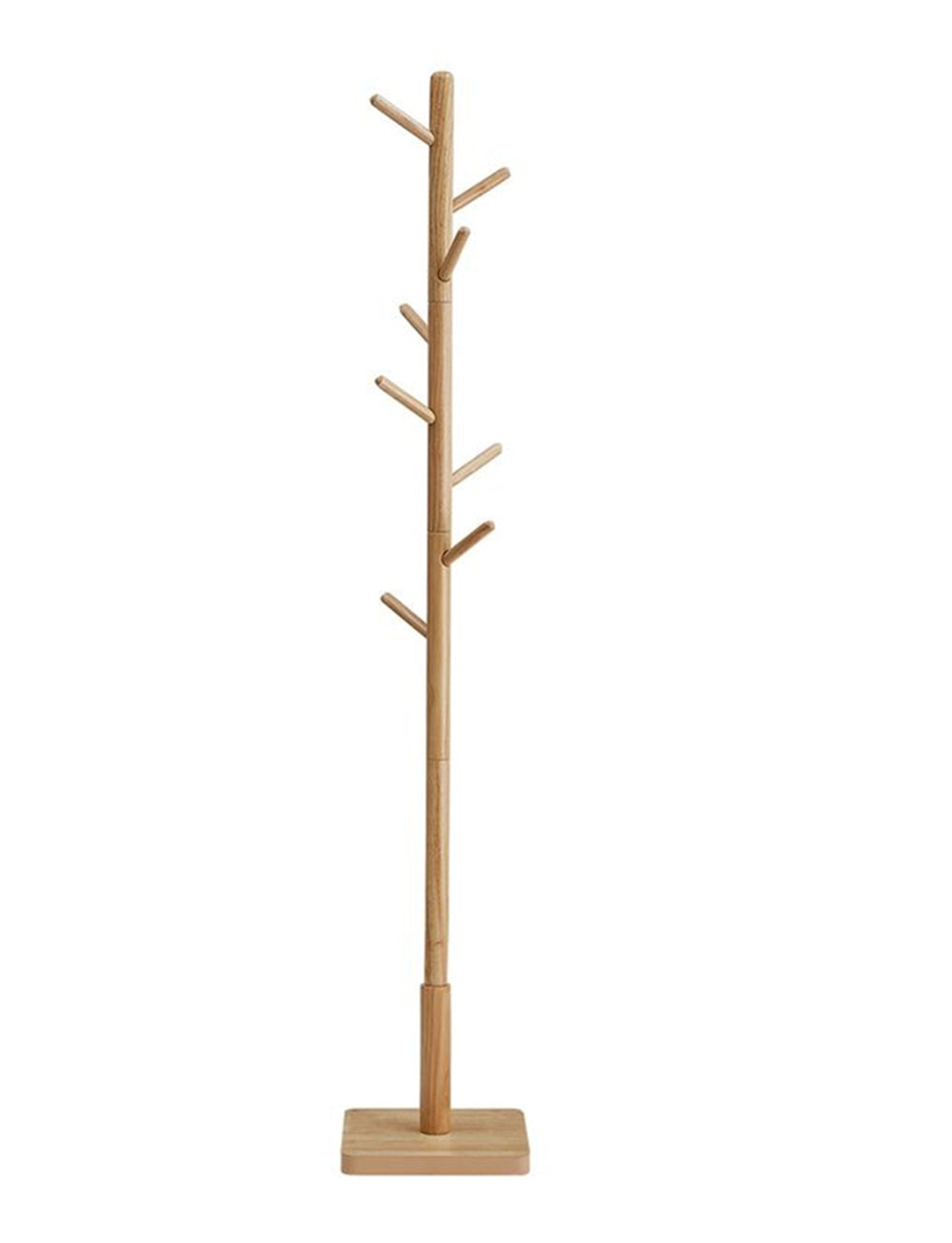 Vasagle Επιδαπέδια Ξύλινη Κρεμάστρα με 8 Γάντζους - Natural Beige - RCR010N01