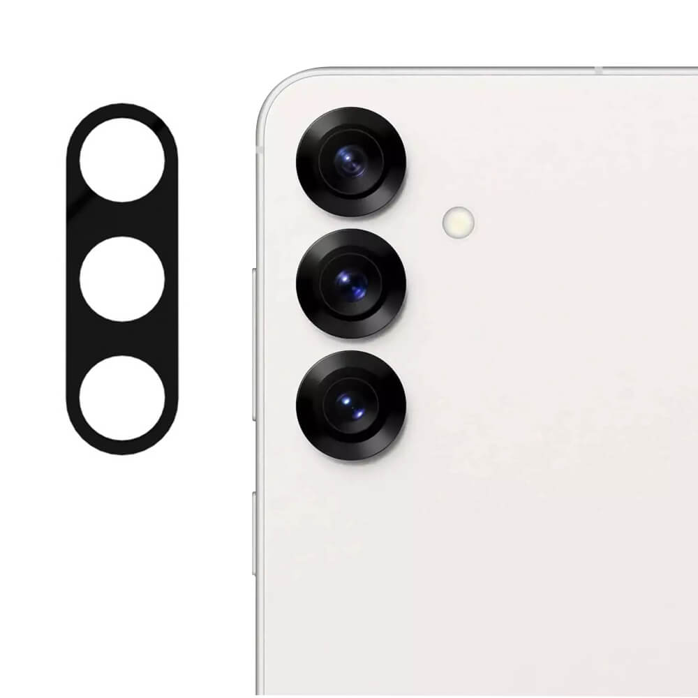 Techsuit Samsung Galaxy S25 - Προστασία Καμερών - Αντιχαρακτικό Γυαλί - Black