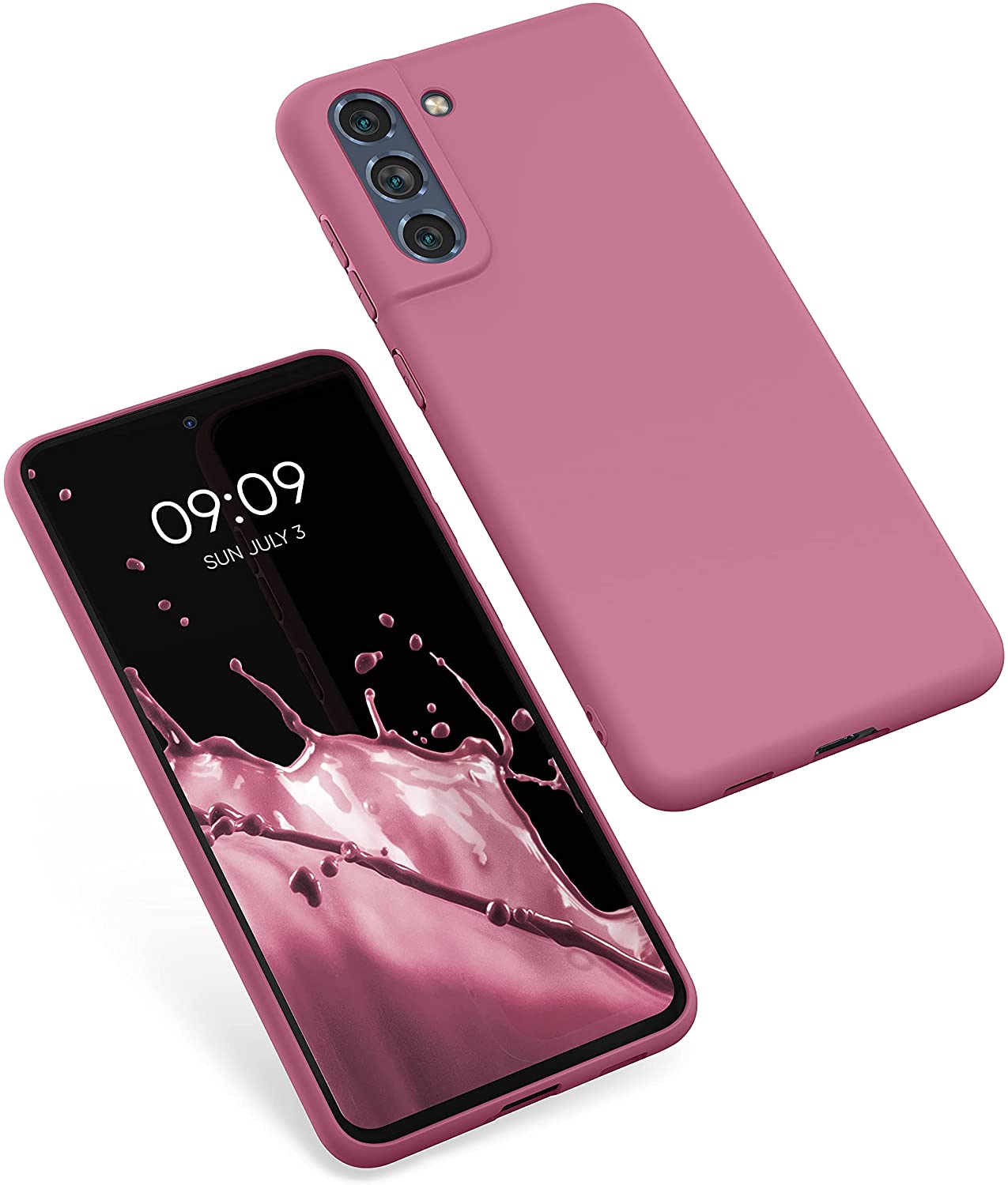 KW Samsung Galaxy S21 FE Θήκη Σιλικόνης TPU - Deep Rusty Rose - 55484.167