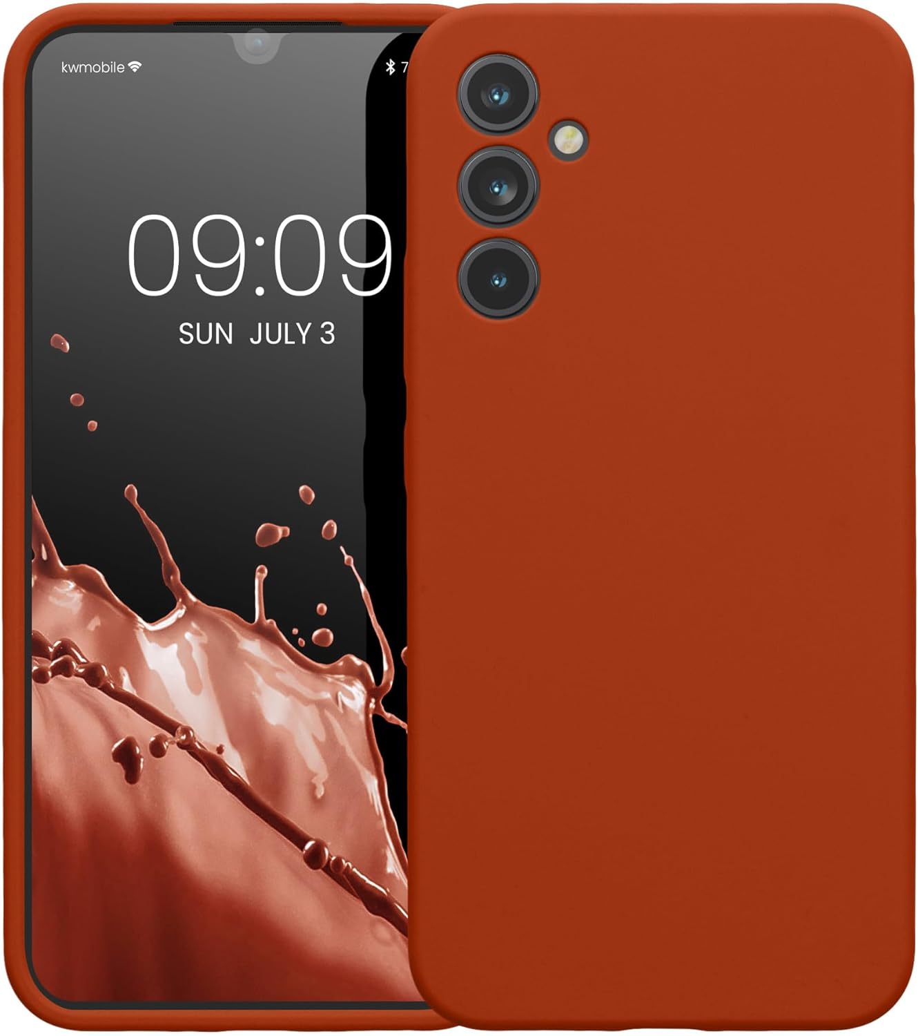 KW Samsung Galaxy A34 5G Θήκη Σιλικόνης Rubber TPU - Rusty Orange - 60807.249