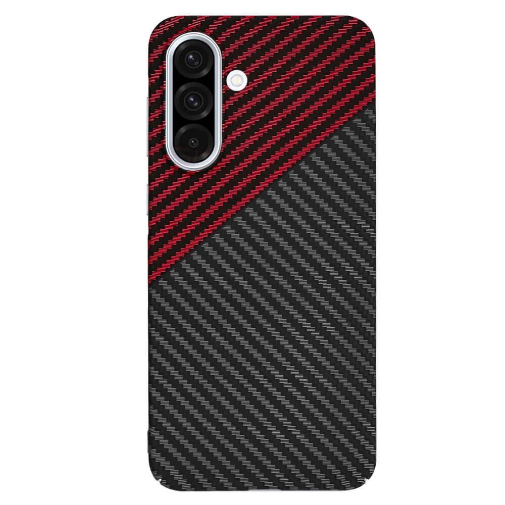 Techsuit Samsung Galaxy A36 5G Σκληρή Θήκη Carbonite FiberShell - Red Vortex