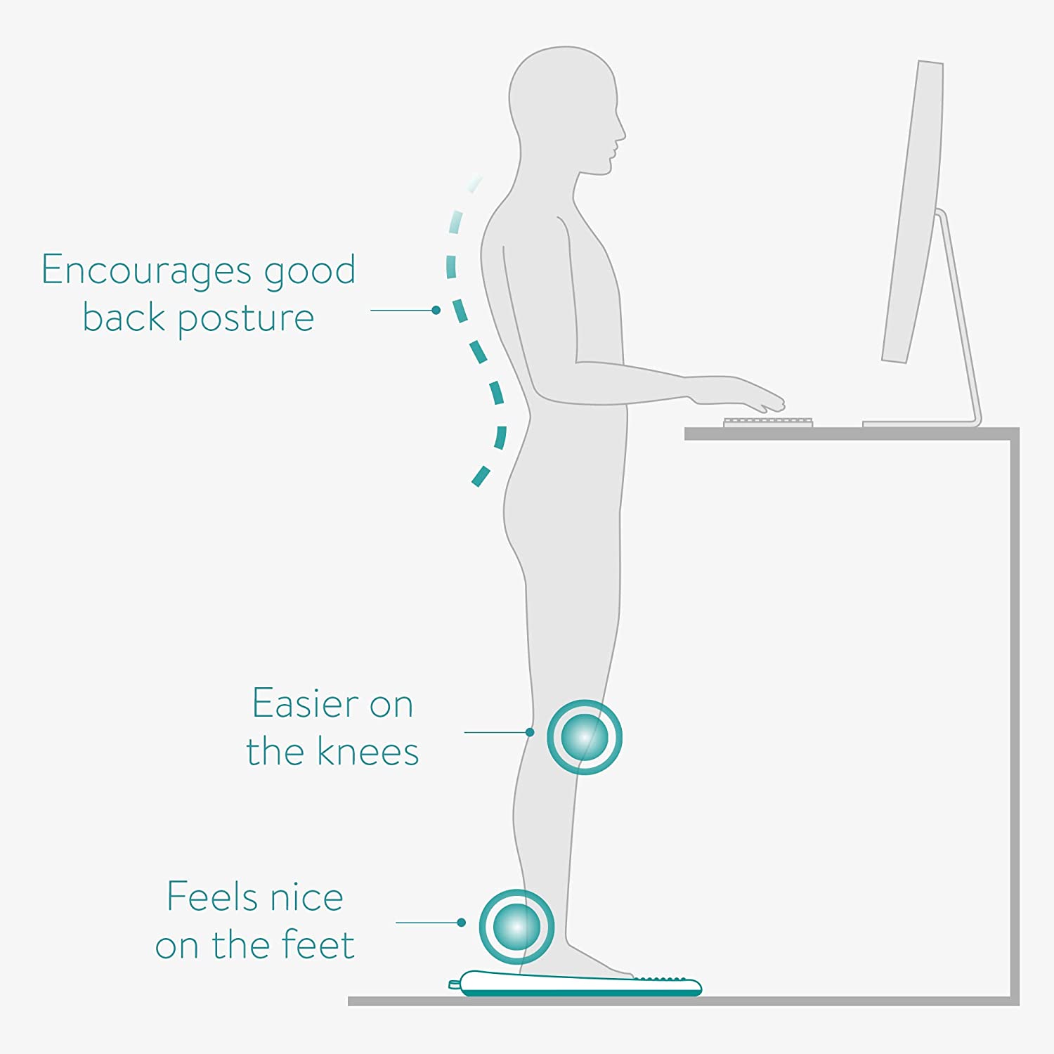 Navaris Χαλάκι Δαπέδου κατά της Κούρασης - Black - 55155.01.2