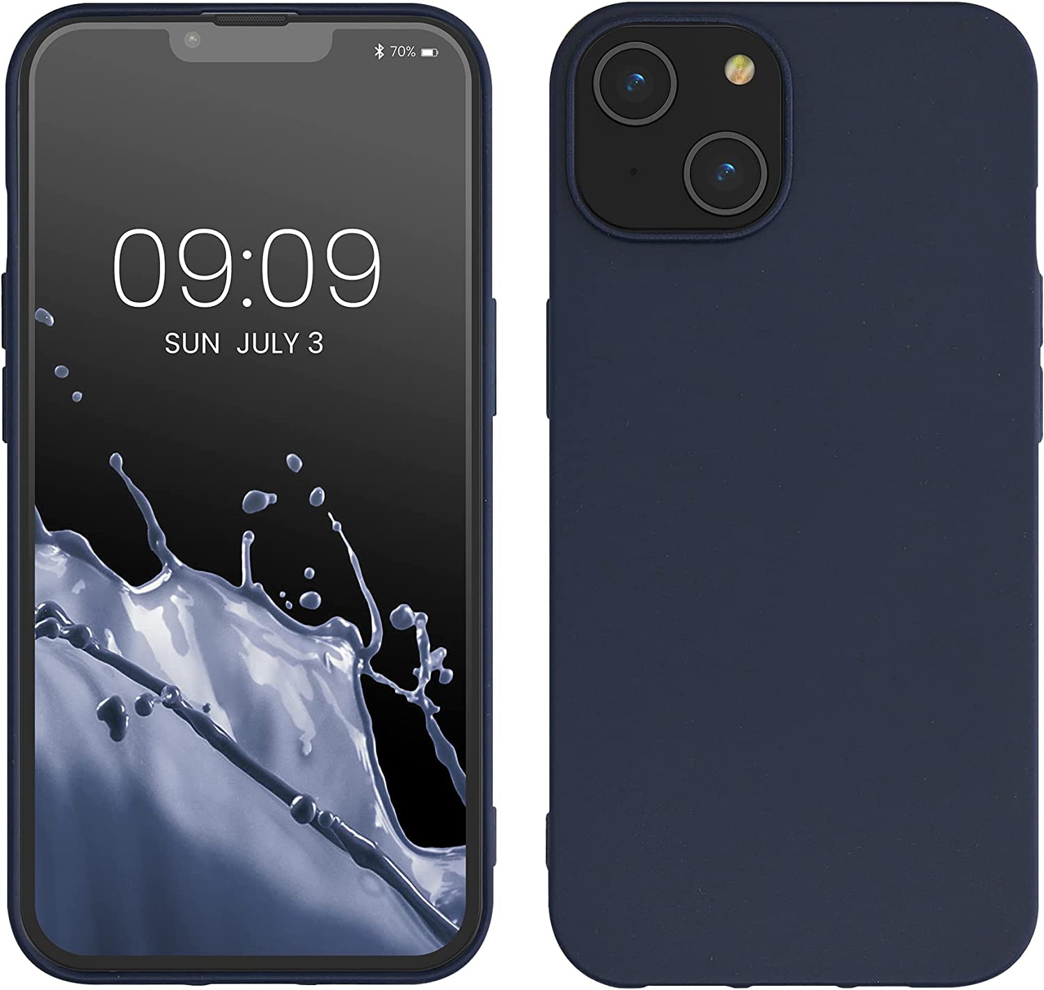 Kalibri iPhone 14 Θήκη Σιλικόνης TPU με Ανακυκλώσιμο και Βιοδιασπώμενο Υλικό - Dark Blue - 59217.17