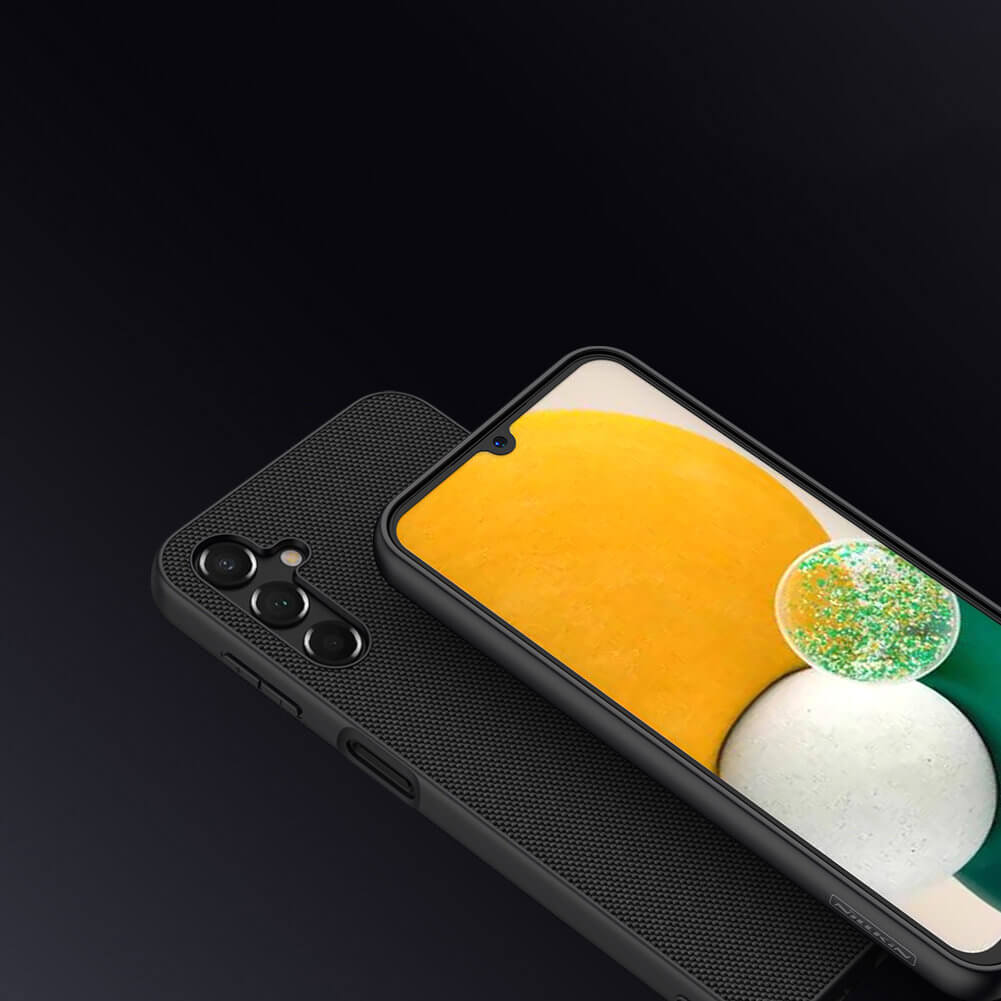 Nillkin Samsung Galaxy A14 5G Textured Case Σκληρή Θήκη με Πλαίσιο Σιλικόνης - Black