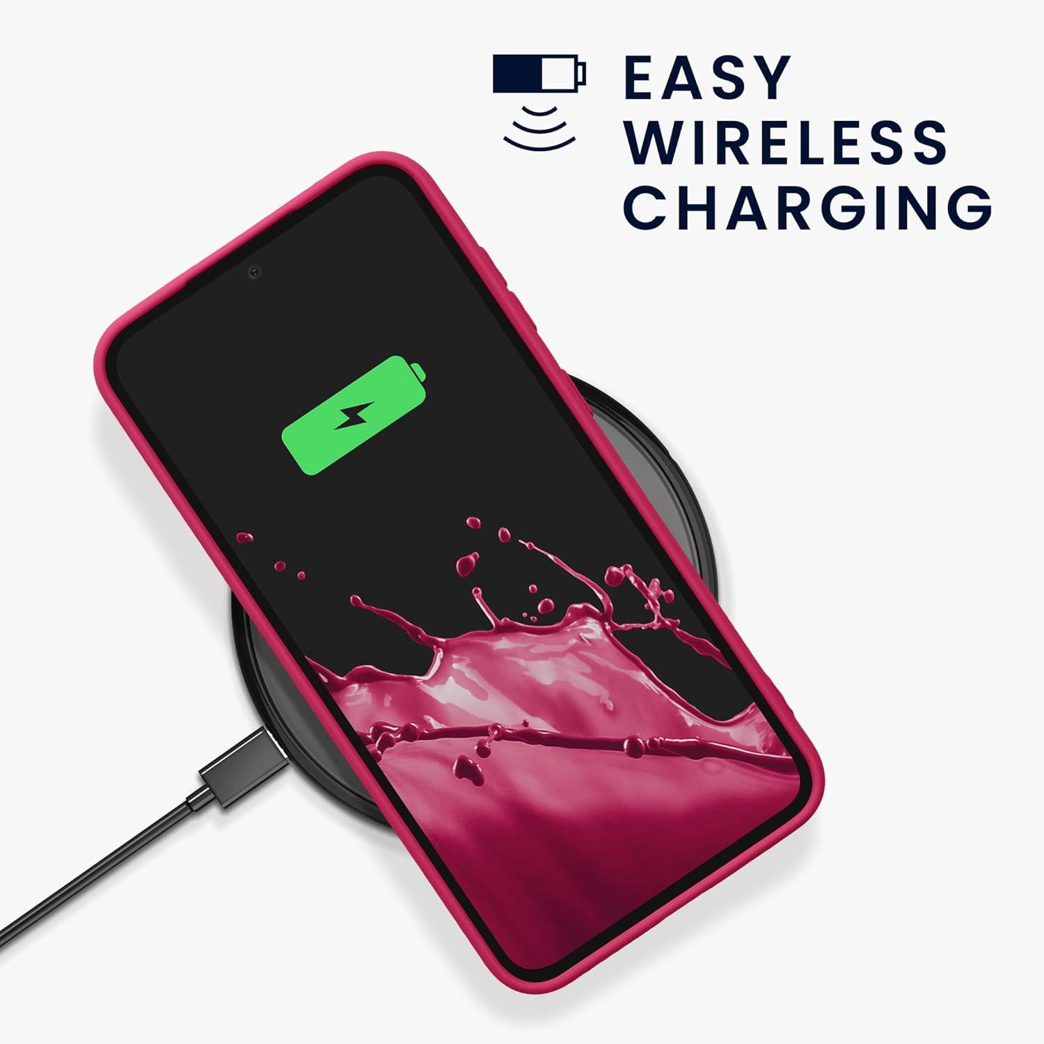 KW Samsung Galaxy S23 FE Θήκη Σιλικόνης TPU - Neon Pink - KWM000021LO003C