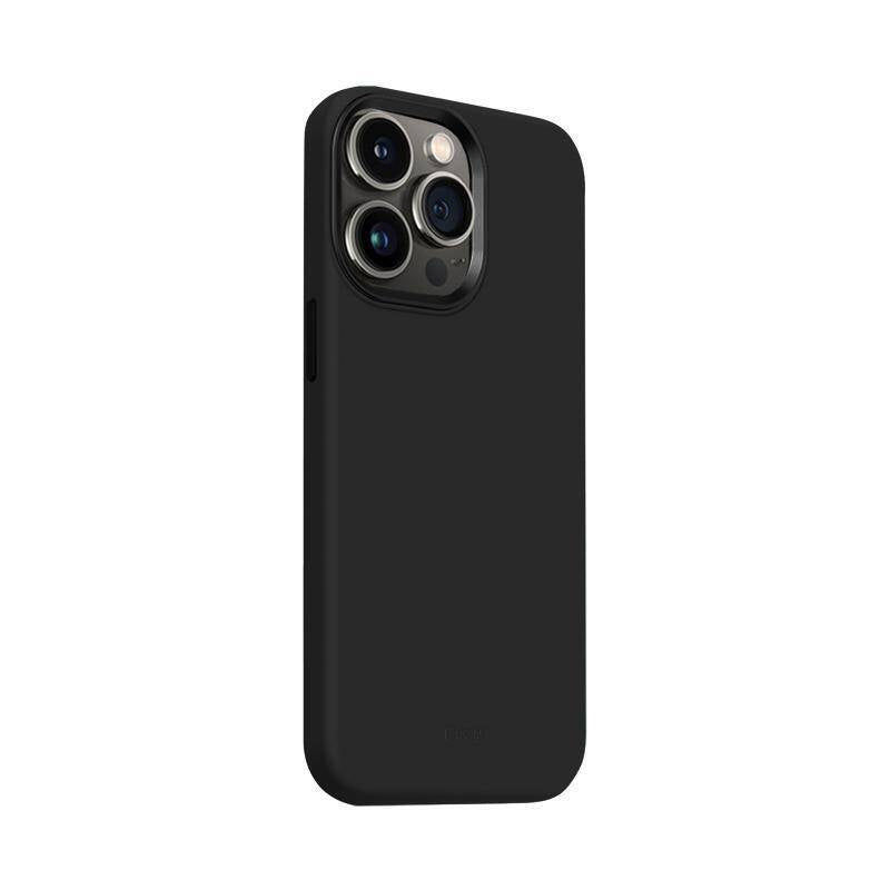Crong iPhone 15 Pro Color Cover Lux Magnetic - Θήκη Σιλικόνης με MagSafe - Black