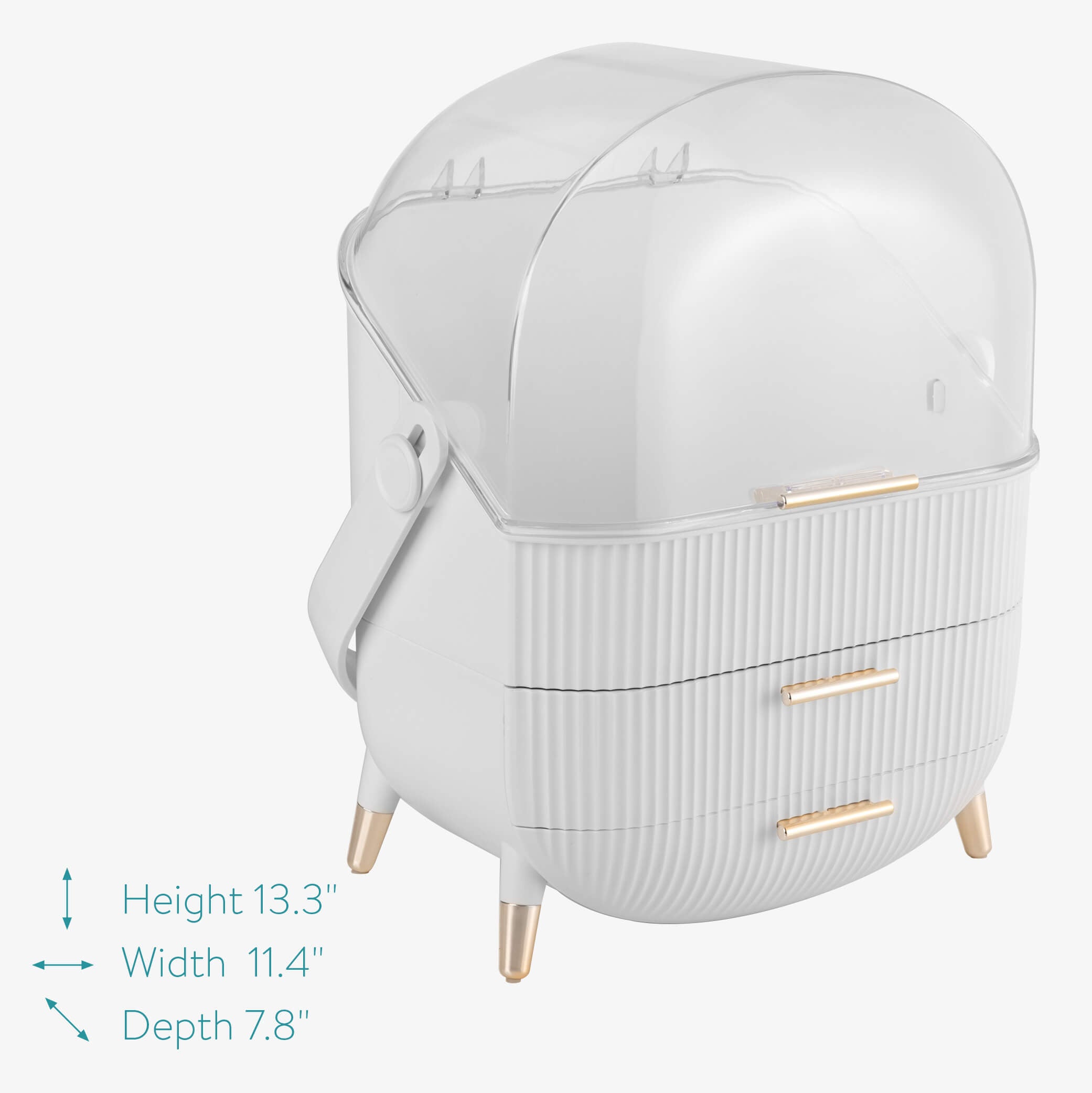 Navaris Διοργανωτής Καλλυντικών με 2 Συρτάρια - White - 53845.02