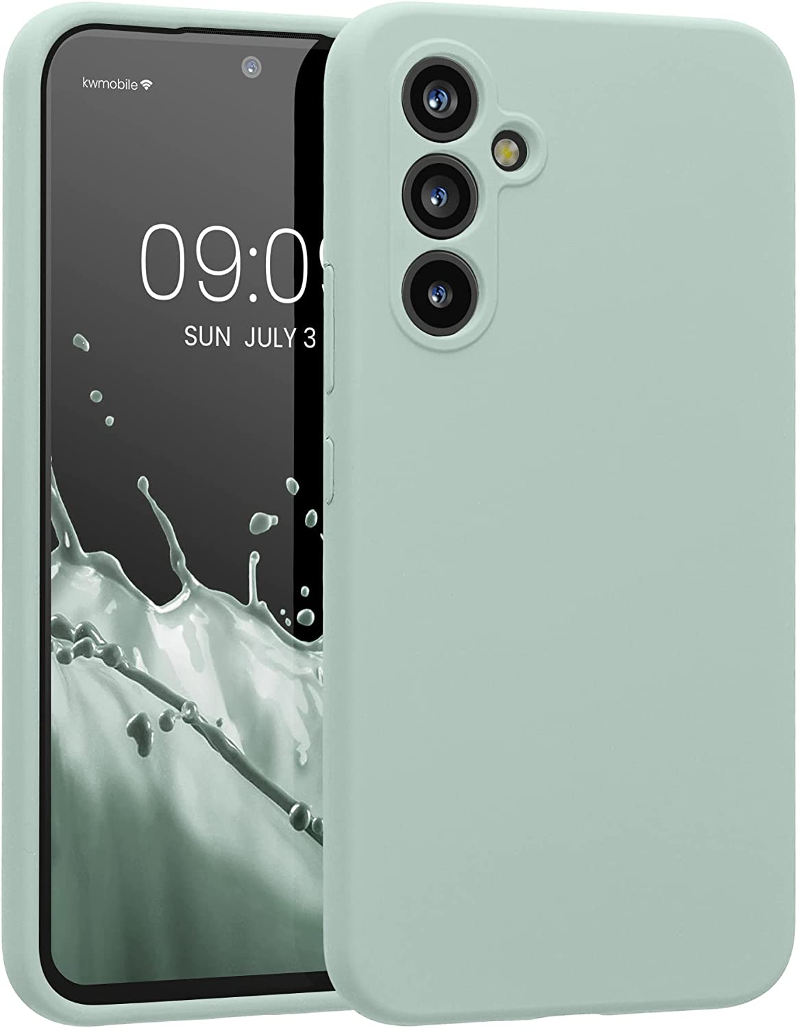 KW Samsung Galaxy A54 5G Θήκη Σιλικόνης Rubberized TPU - Cool Mint - 60795.200