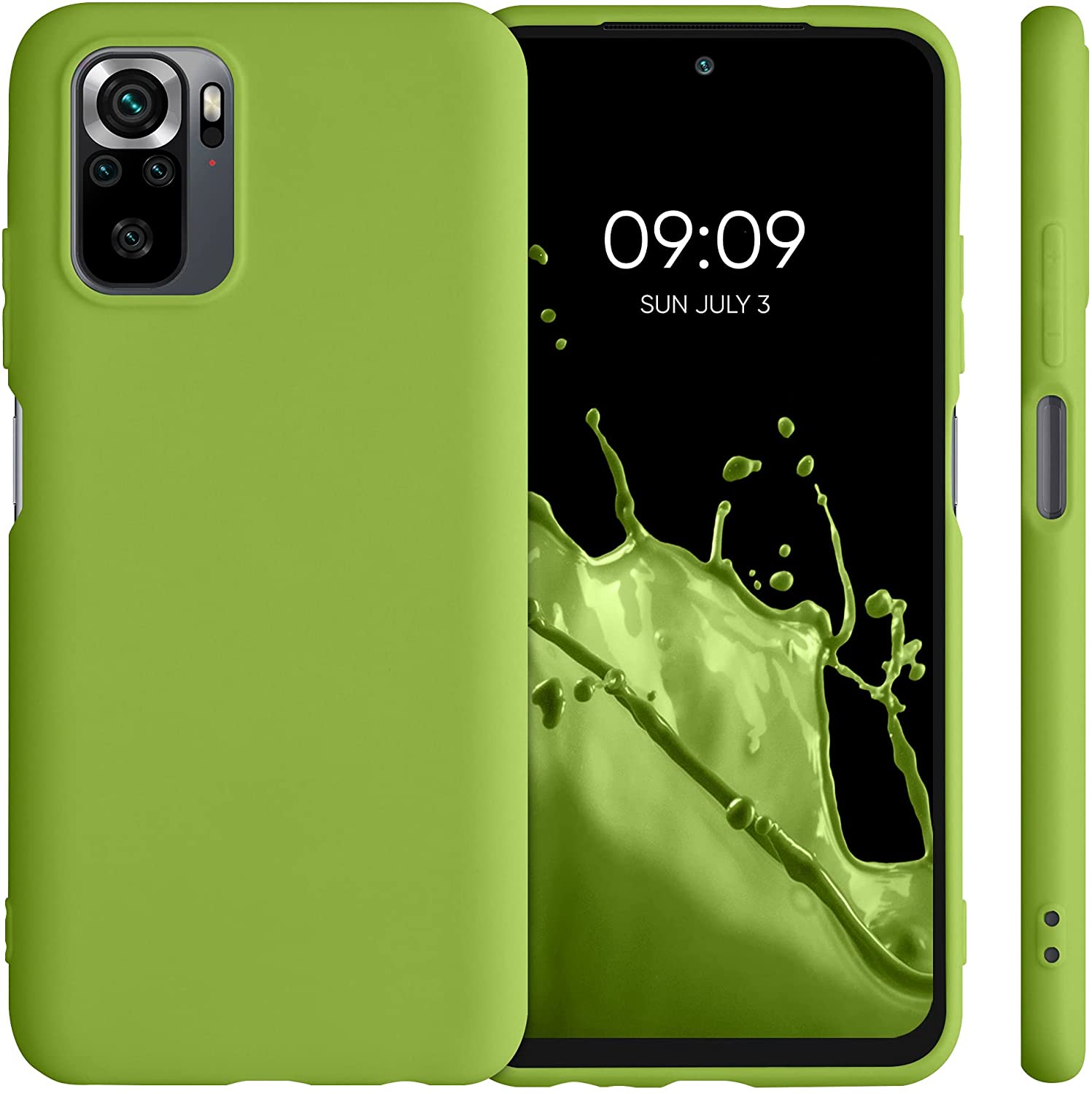 KW Xiaomi Redmi Note 10 / Note 10s / Poco M5s Θήκη Σιλικόνης TPU - Green Pepper - 54541.220