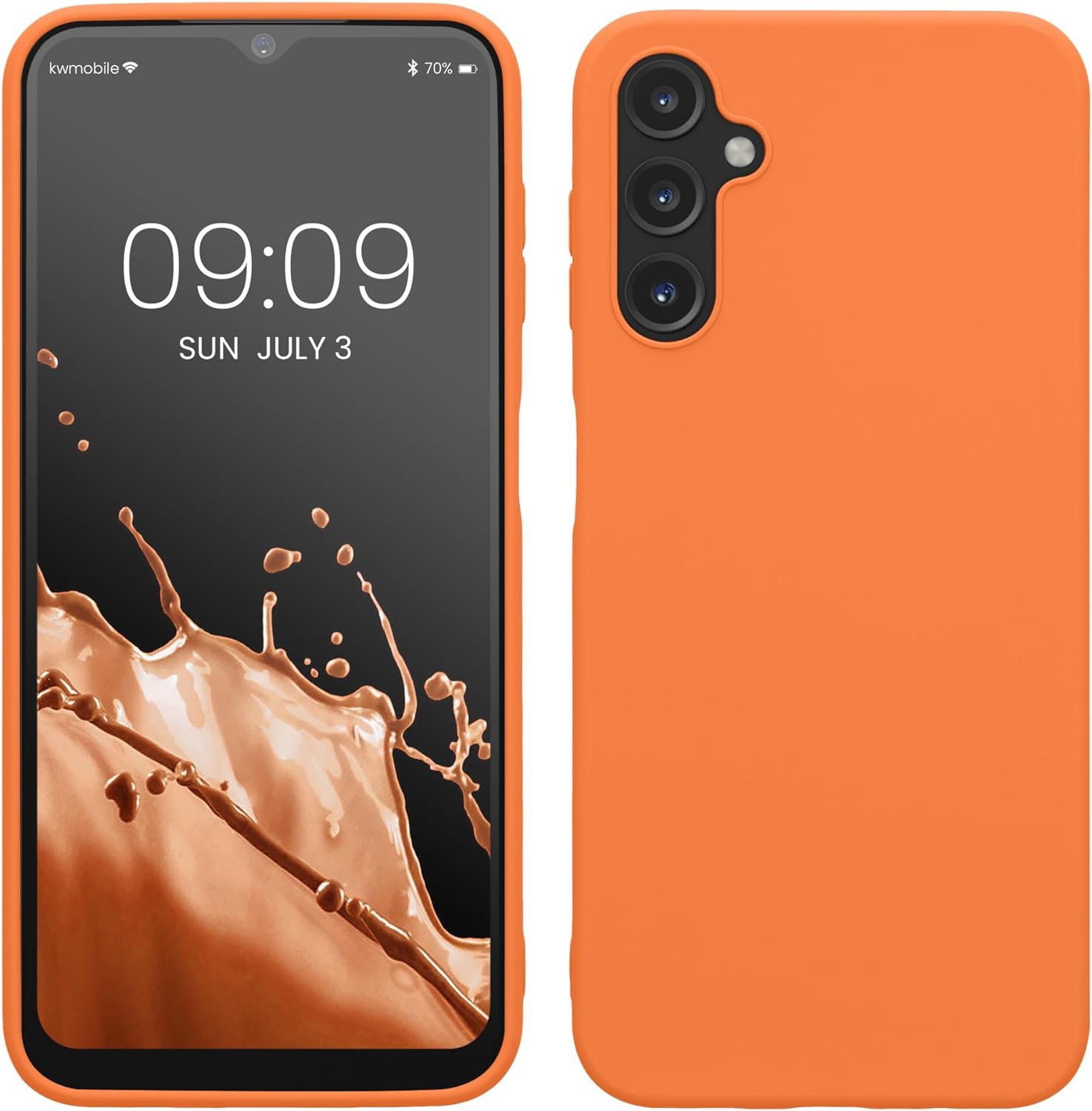 KW Samsung Galaxy A14 5G Θήκη Σιλικόνης TPU - Fruity Orange