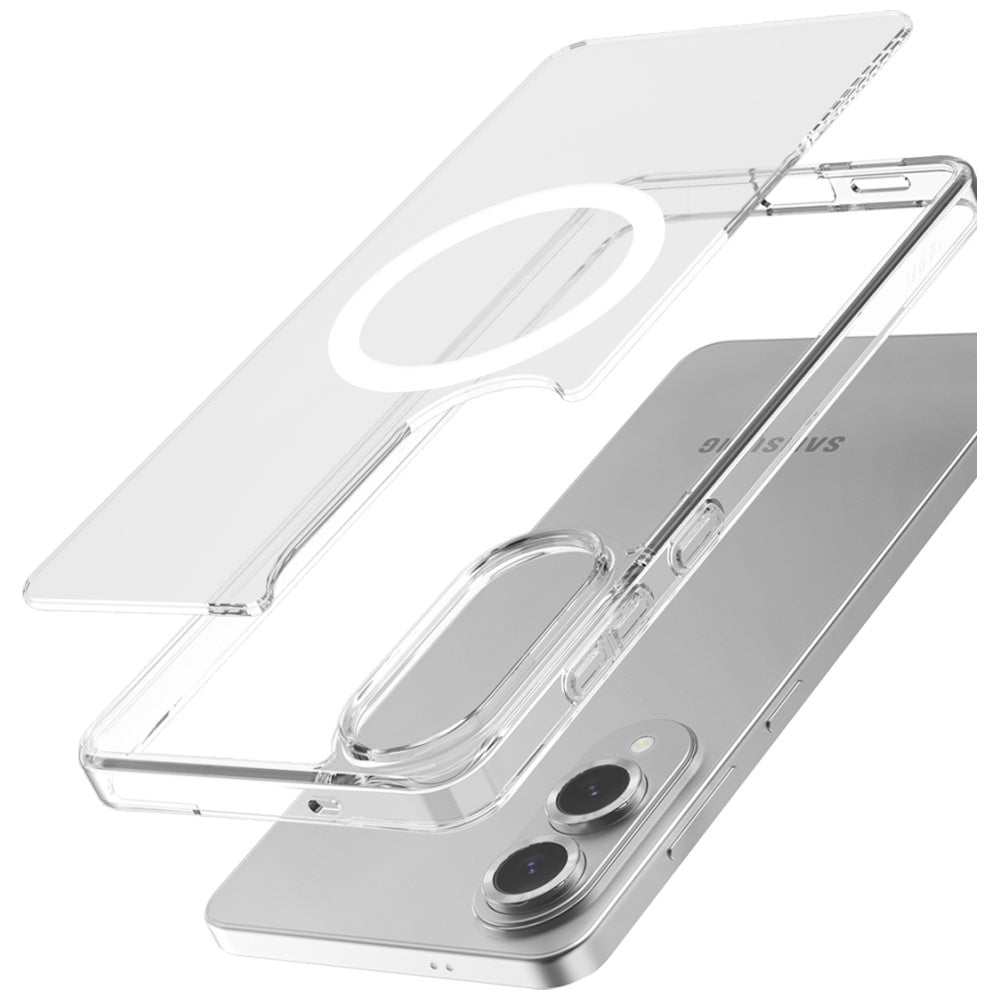Araree Samsung Galaxy S25 Edge Duple M Σκληρή Θήκη με Πλαίσιο Σιλικόνης και MagSafe - Διάφανη Ματ