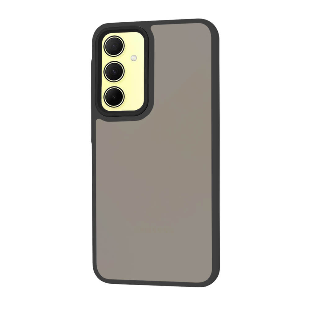 Techsuit Samsung Galaxy A35 5G - HaloFrost Series - Σκληρή Θήκη με Πλαίσιο Σιλικόνης - Black