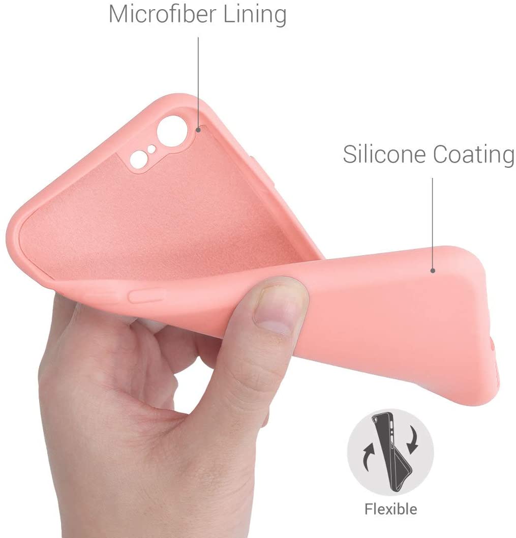 KW iPhone SE 2022 / SE 2020 / 7 / 8 Θήκη Σιλικόνης Rubberized TPU - Light Pink Matte - 49979.123