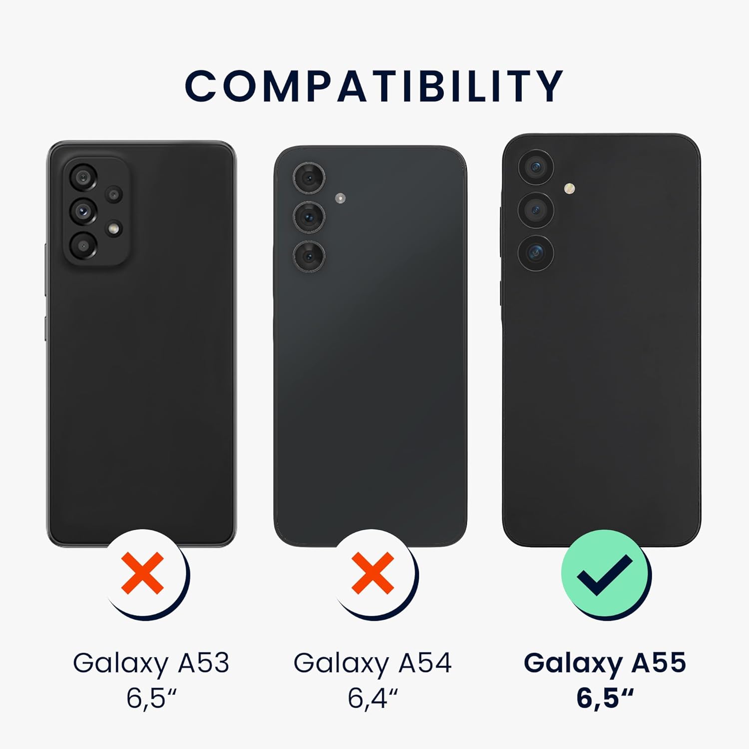 KW Samsung Galaxy A55 5G Θήκη Σιλικόνης TPU με Υποδοχή για Κάρτα - Black