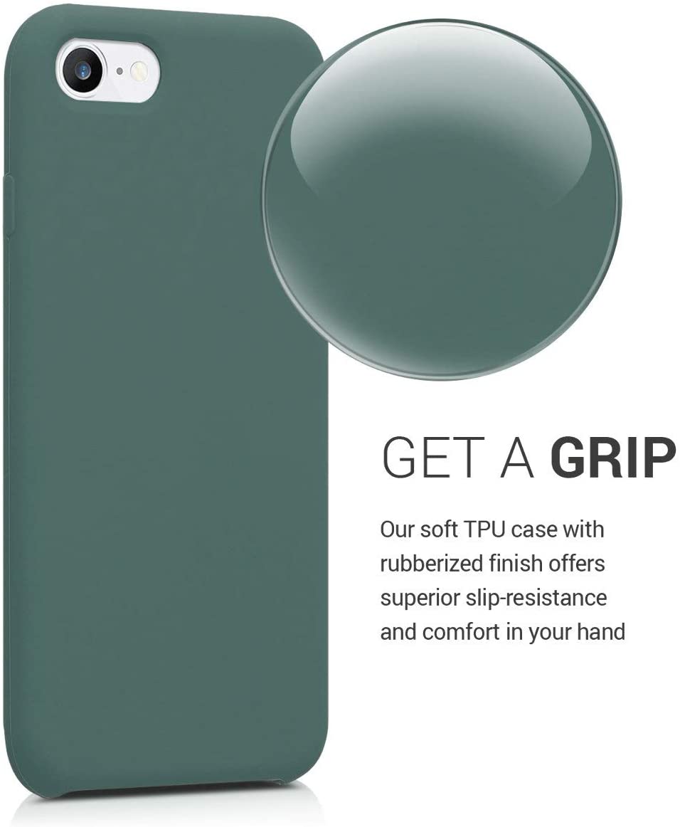 KW iPhone SE 2022 / SE 2020 / 7 / 8 Θήκη Σιλικόνης Rubber TPU - Blue Green - 40225.171