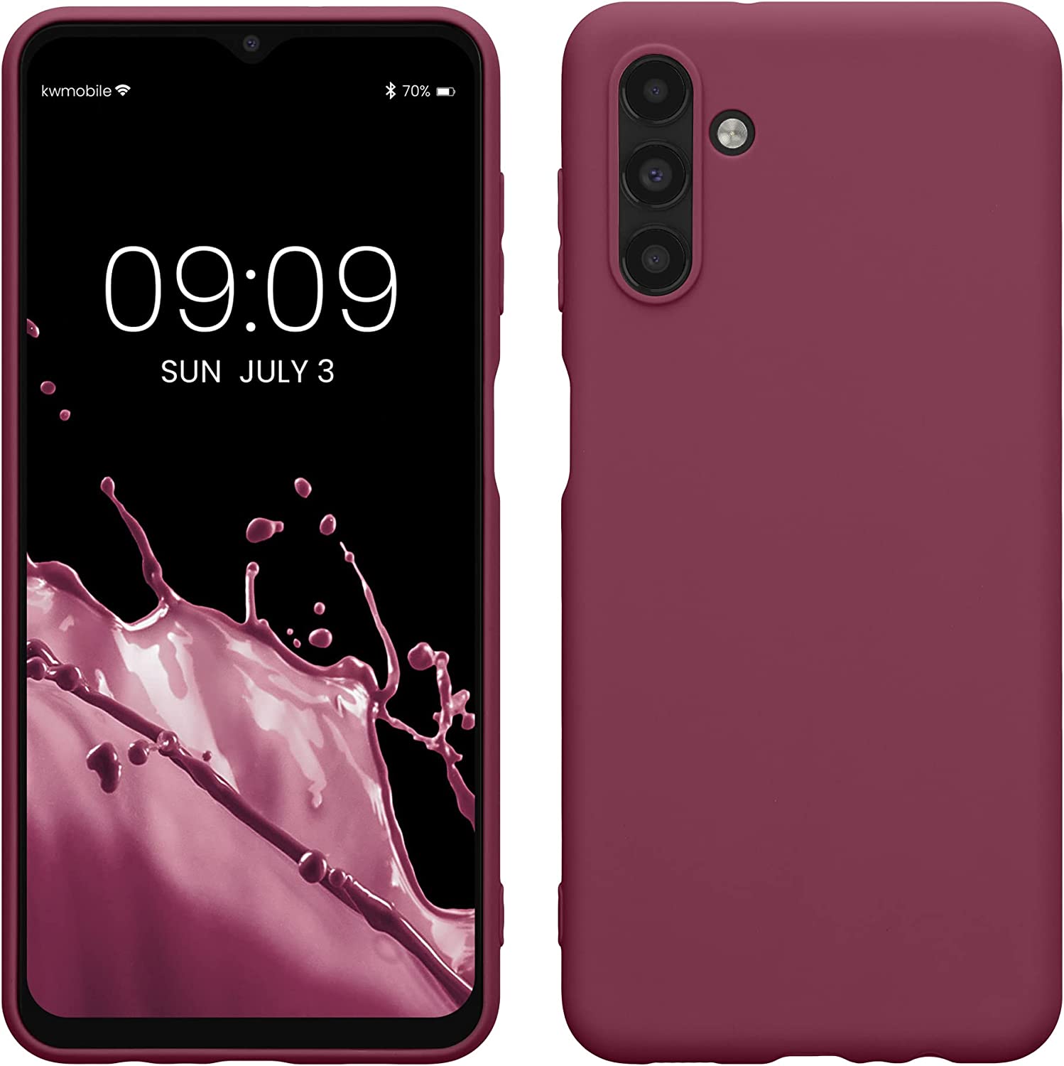 KW Samsung Galaxy A13 5G Θήκη Σιλικόνης TPU - Bordeaux Purple - 58919.187