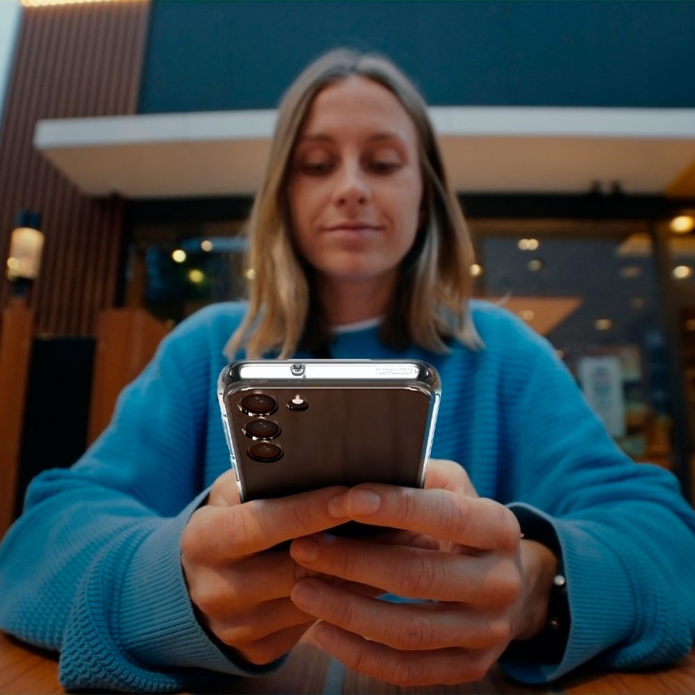 Spigen Samsung Galaxy S23+ Σκληρή Θήκη με Πλαίσιο Σιλικόνης Ultra Hybrid - Crystal Clear