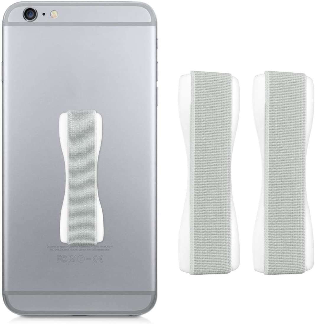 KW Σετ με 3 Finger Holders for Smartphones / iPhones - Αξεσουάρ για Εύκολο Κράτημα με Ένα Χέρι - White - 43997.03