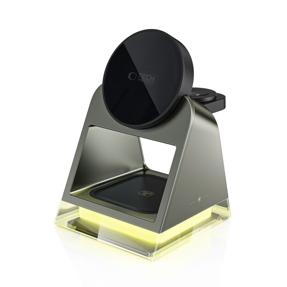 Tech-Protect QI15W-A43 3in1 Ασύρματος Μαγνητικός Φορτιστής MagSafe - Black