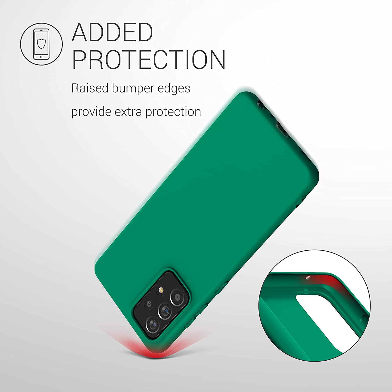KW Samsung Galaxy A52 / A52 5G / A52s 5G Θήκη Σιλικόνης TPU - Emerald Green - 54346.142