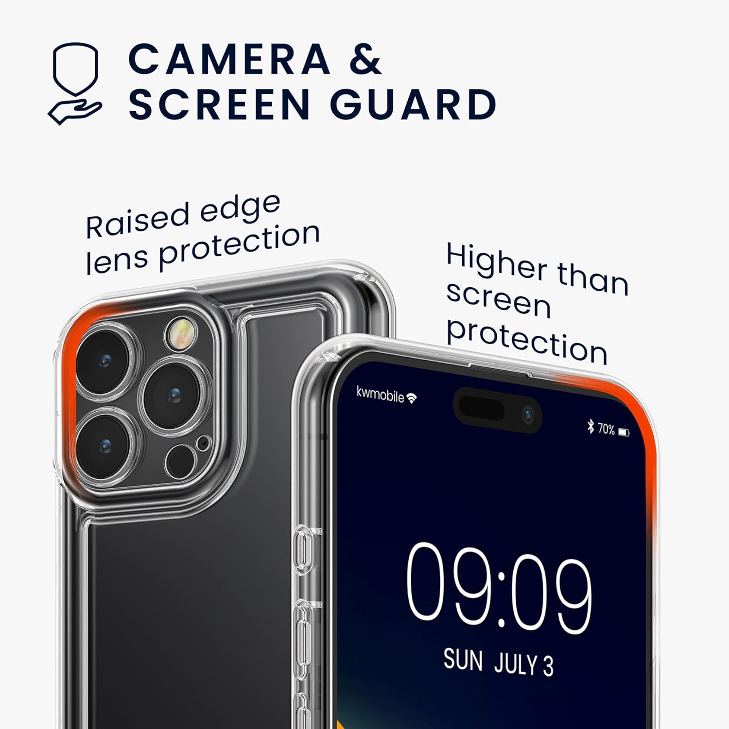 KW iPhone 15 Pro Max Air Cushion Θήκη Σιλικόνης TPU - Διάφανη