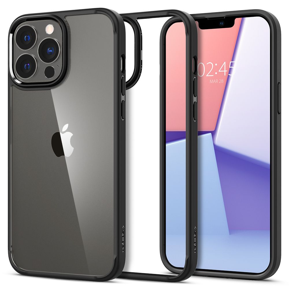 Spigen iPhone 13 Pro Ultra Hybrid Σκληρή Θήκη με Πλαίσιο Σιλικόνης - Matte Black
