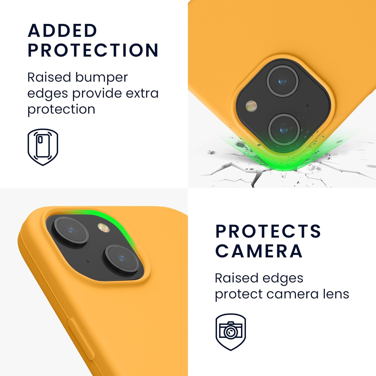 KW iPhone 15 Θήκη Σιλικόνης Rubberized TPU - Mango