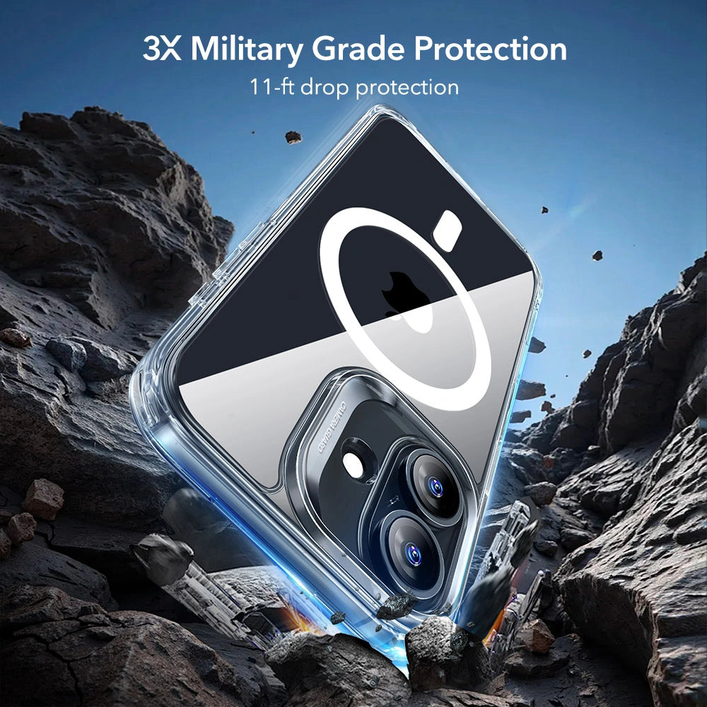 ESR iPhone 17 - Σετ με Classic Hybrid MagSafe Σκληρή Θήκη με Πλαίσιο Σιλικόνης και Αντιχαρακτικό Γυαλί Οθόνης - Διάφανη