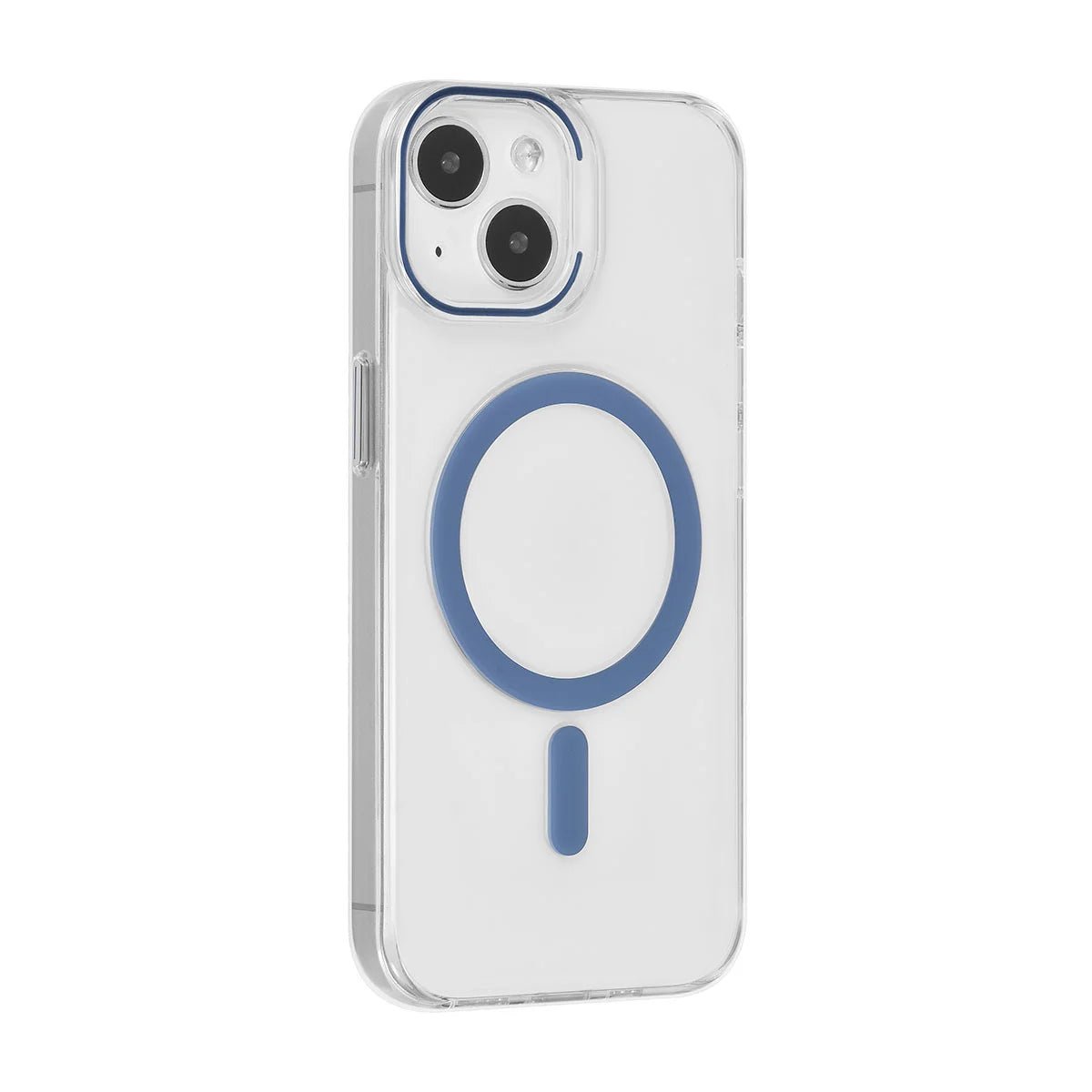 Tuniq iPhone 15 - MagSafe Σκληρή Θήκη με Πλαίσιο Σιλικόνης - Διάφανη / Μπλε