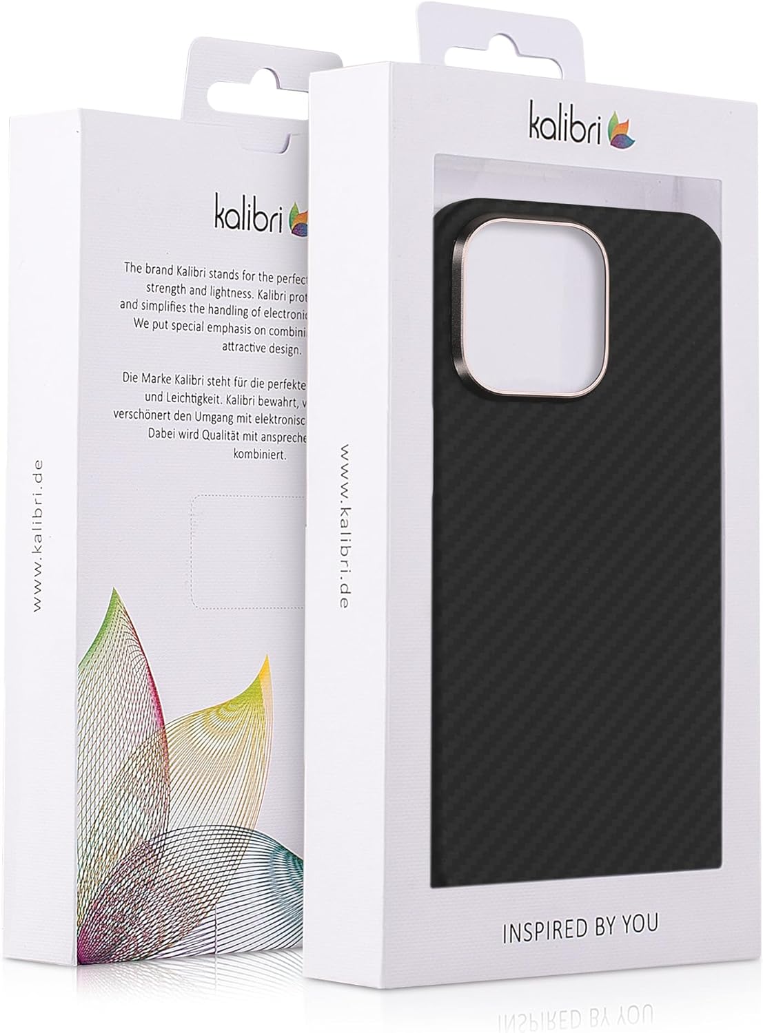 Kalibri iPhone 15 Pro Max Σκληρή Θήκη Aramid Fiber Body Armor - Black Matte - KLB000026FA001C