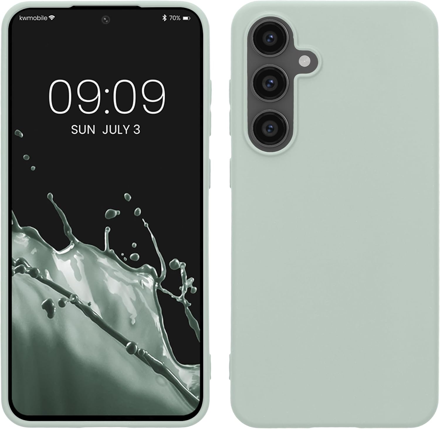 KW Samsung Galaxy S24 FE Λεπτή Θήκη Σιλικόνης TPU - Cool Mint