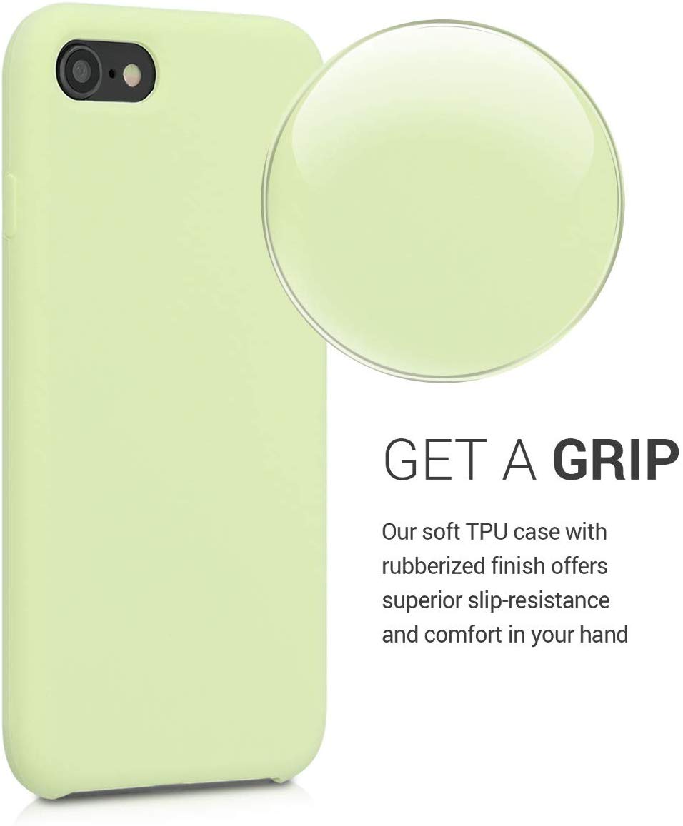 KW iPhone SE 2022 / SE 2020 / 7 / 8 Θήκη Σιλικόνης Rubber TPU - Pistachio Green - 40225.137