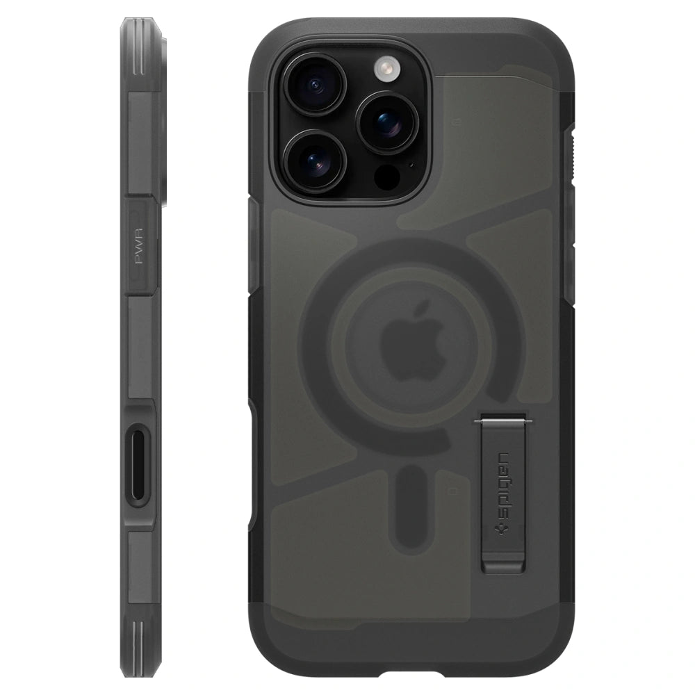 Spigen iPhone 16 Pro Max Tough Armor T Mag - Σκληρή Θήκη με MagSafe - Frost Black