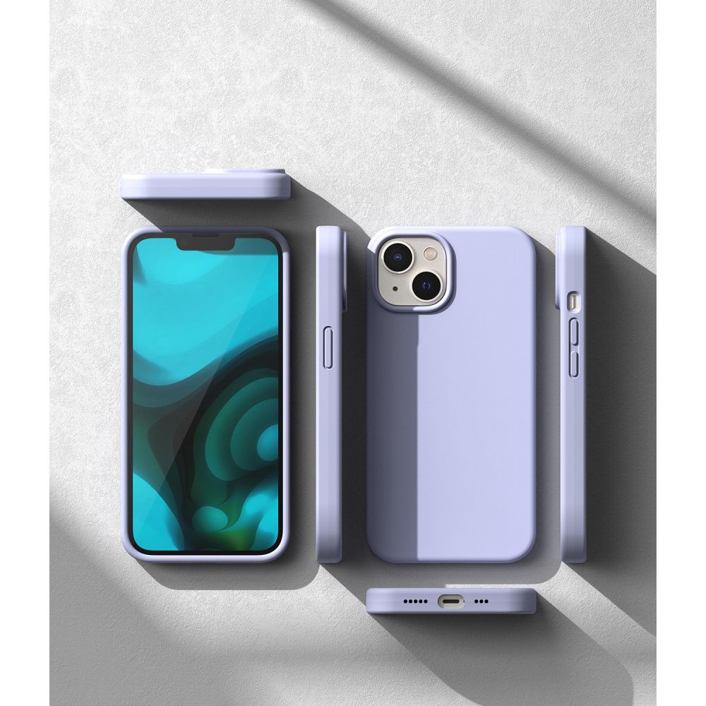 Ringke iPhone 14 Plus / iPhone 15 Plus Silicone Case Θήκη Σιλικόνης - Lavender