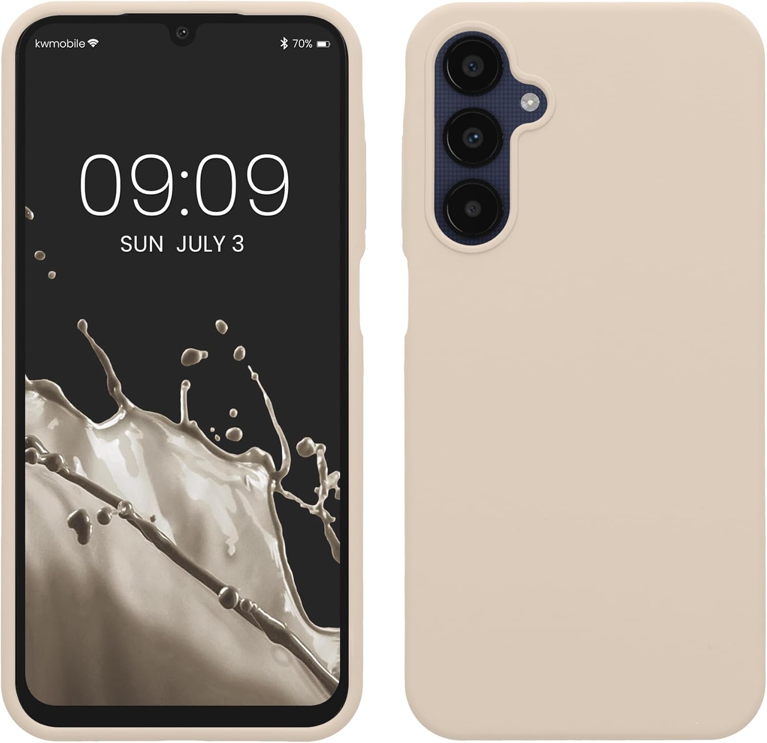 KW Samsung Galaxy A25 5G Θήκη Σιλικόνης Rubberized TPU - Matte Cream