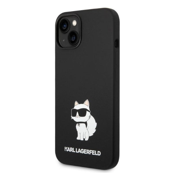 Karl Lagerfeld iPhone 15 Plus / 14 Plus Silicone Choupette Θήκη Σιλικόνης - Black - KLHCP14MSNCHBCK - likebrands.gr