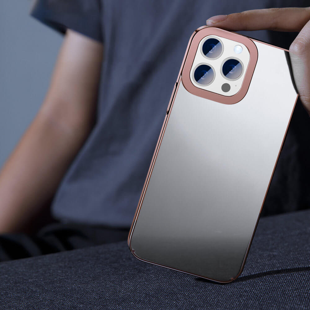 Baseus Glitter Electroplating Σκληρή Θήκη για iPhone 13 Pro - Pink - ARMC001004