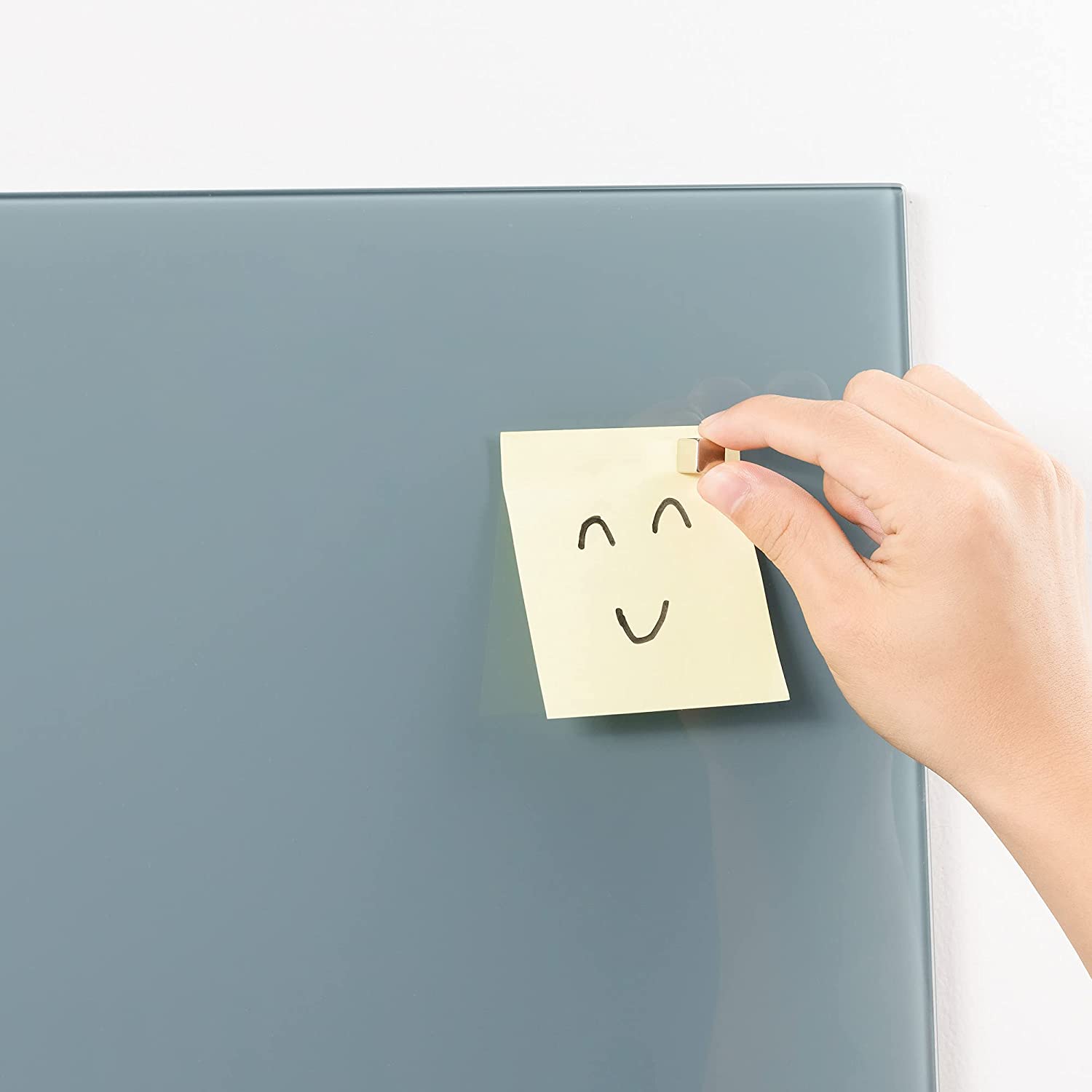 Navaris Μαγνητικός Γυάλινος Πίνακας - 60 x 40cm - Grey - 49647.22