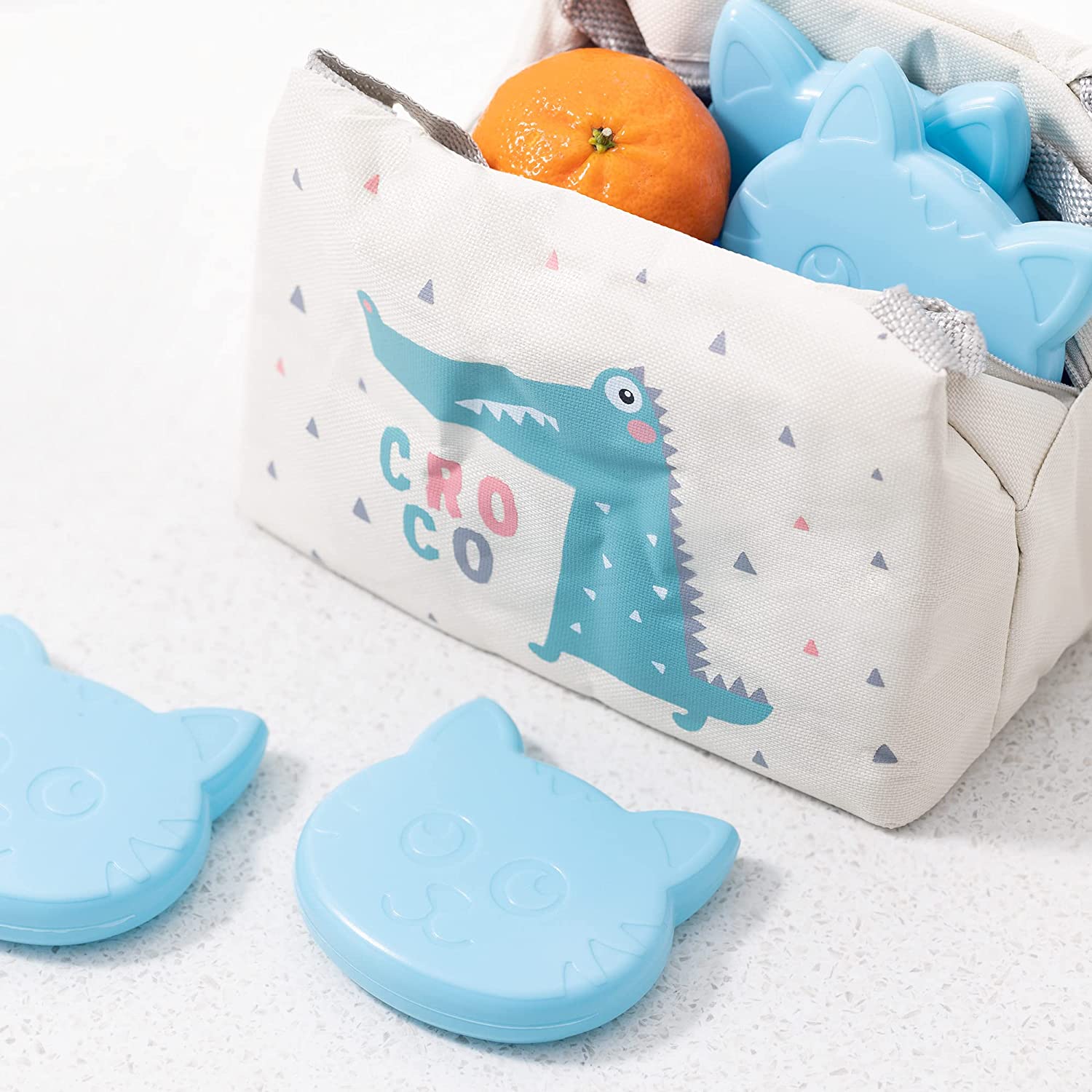 Navaris Επαναχρησιμοποιούμενες Παγοκύστες για Τσάντα Φαγητού - Cat - 48099.02