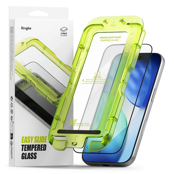 Ringke iPhone 17 Pro - Easy Slide - Case Friendly Αντιχαρακτικό Γυαλί Οθόνης - 2 Τεμάχια - Black