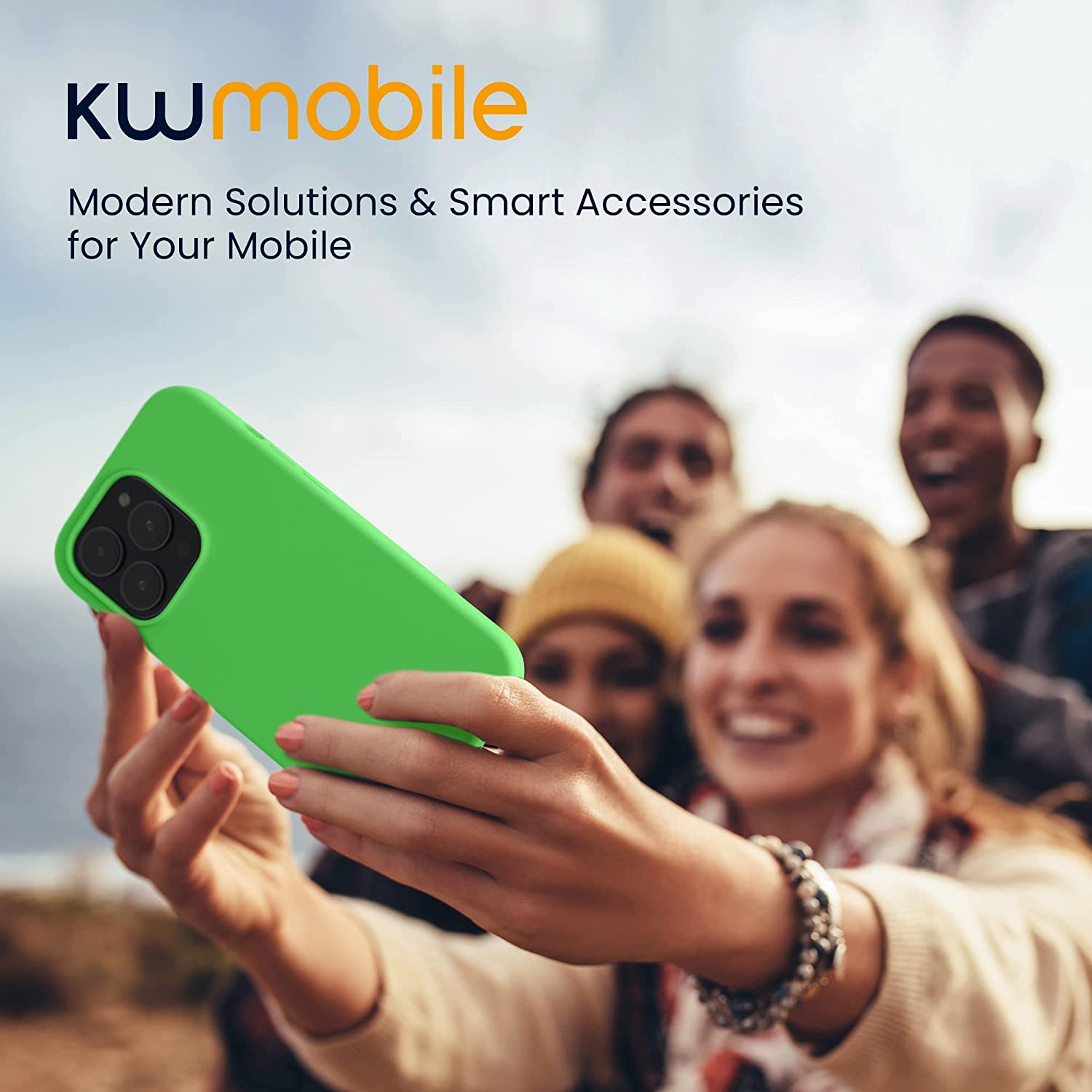 KW iPhone 14 Pro Θήκη Σιλικόνης TPU - Lime Green - 59073.159