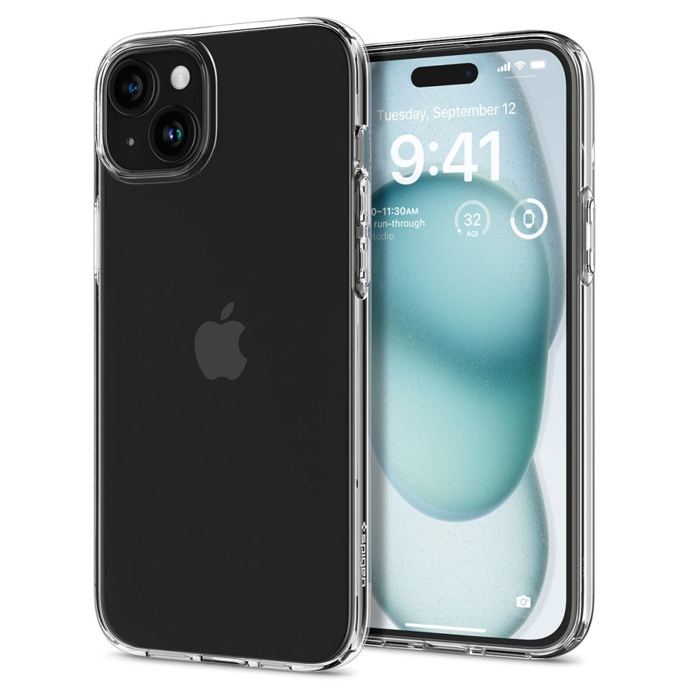 Spigen iPhone 15 Liquid Crystal Θήκη Σιλικόνης - Crystal Clear