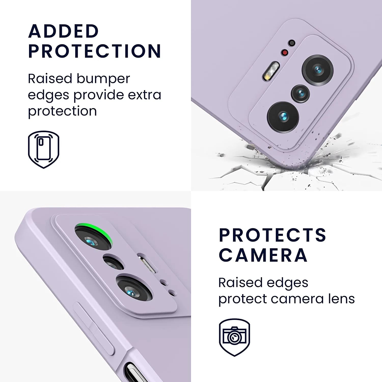 KW Xiaomi 11T / 11T Pro Θήκη Σιλικόνης Rubberized TPU - Purple Cloud - 56573.192