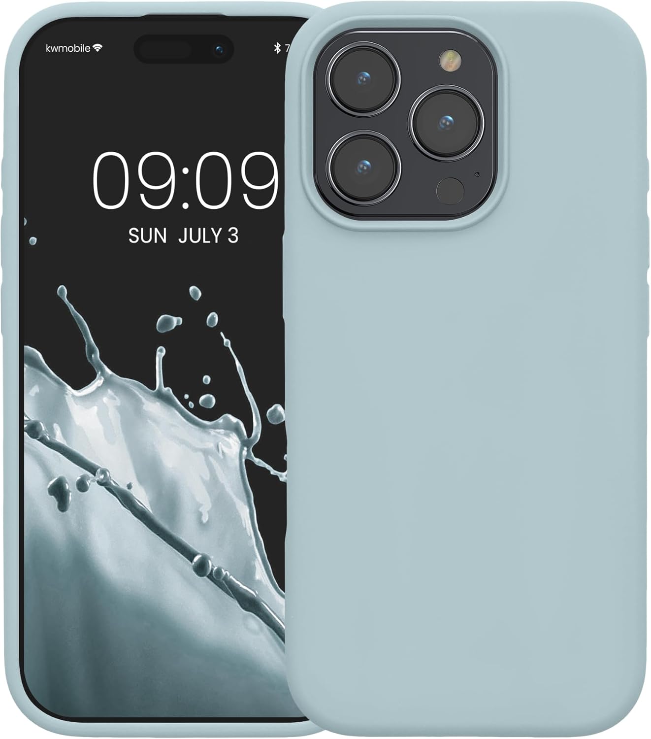KW iPhone 16 Pro Max Θήκη Σιλικόνης Rubberized TPU - Cool Mint