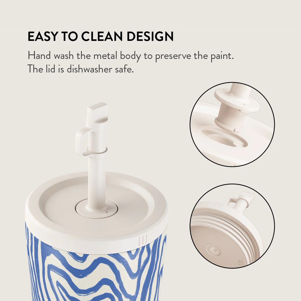 Burga Κούπα θερμός από Ανοξείδωτο Ατσάλι με καλαμάκι - 700ml - Seven Seas