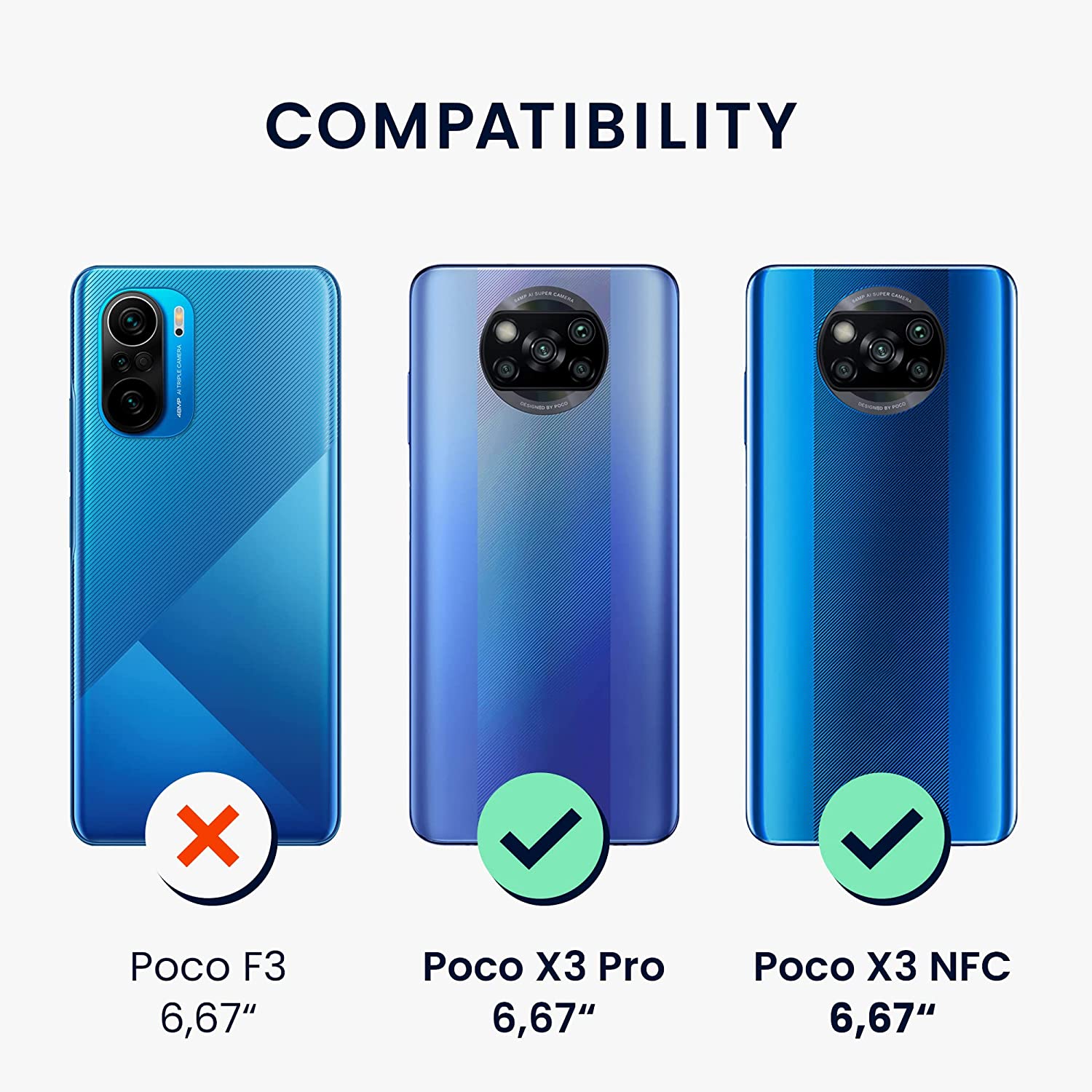 KW Xiaomi Poco X3 NFC / X3 Pro Θήκη από Φυσικό Ξύλο και Carbon - Black / Brown - 56620.01