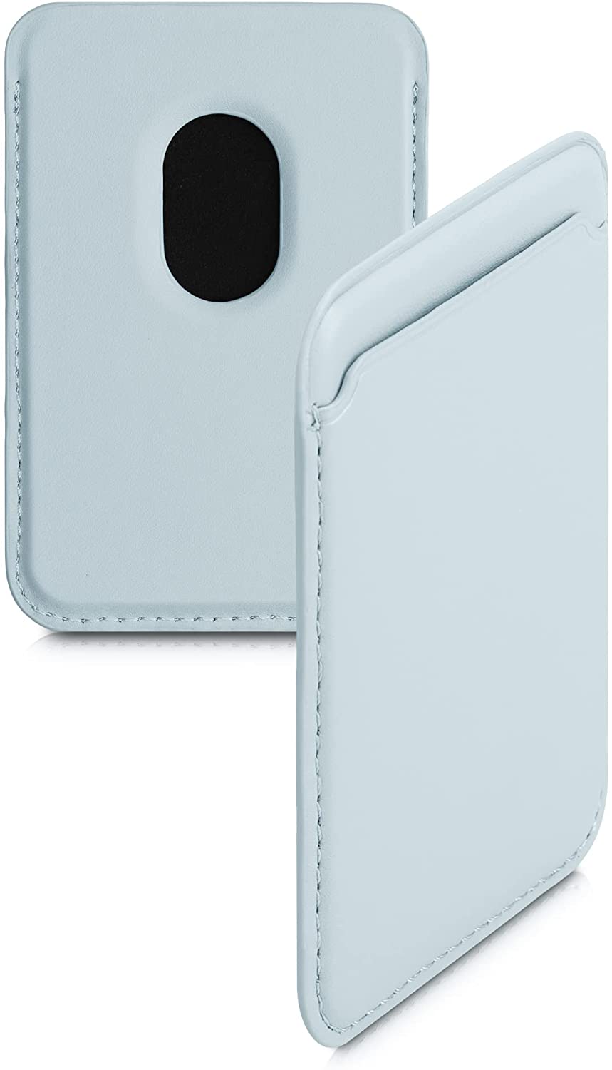 KW iPhone Θήκη από Συνθετικό Δέρμα για Πιστωτικές Κάρτες - Light Blue - 54606.23