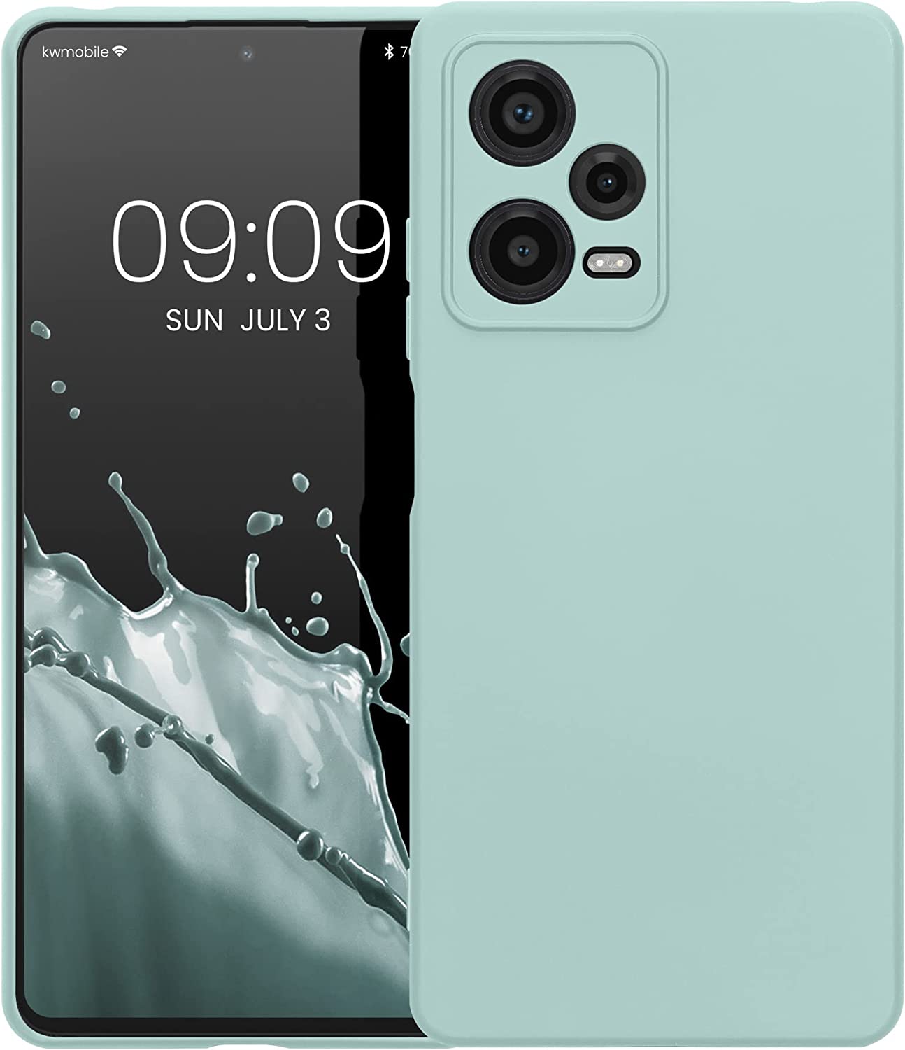 KW Xiaomi Redmi Note 12 Pro Θήκη Σιλικόνης Rubberized TPU - Cool Mint - 60733.200