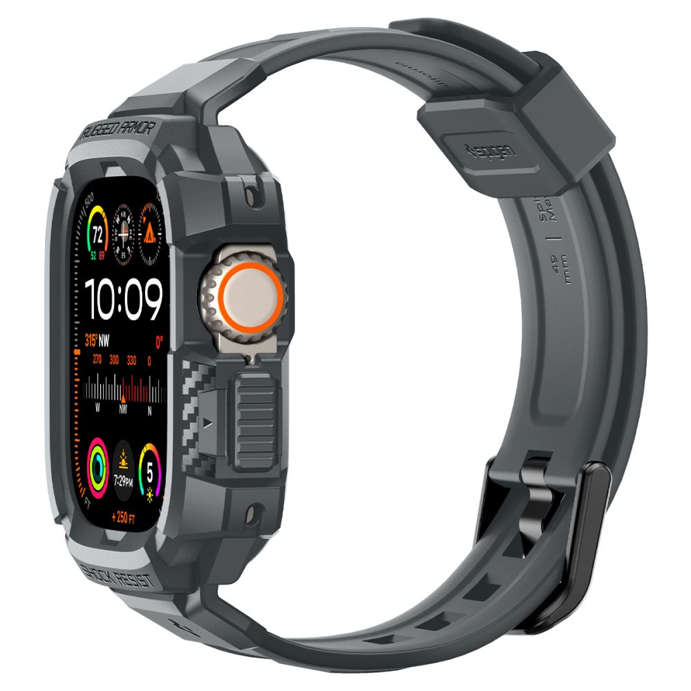 Spigen Λουράκι Apple Watch Ultra (1/2/3) - 49mm Rugged Armor Pro - Dark Grey